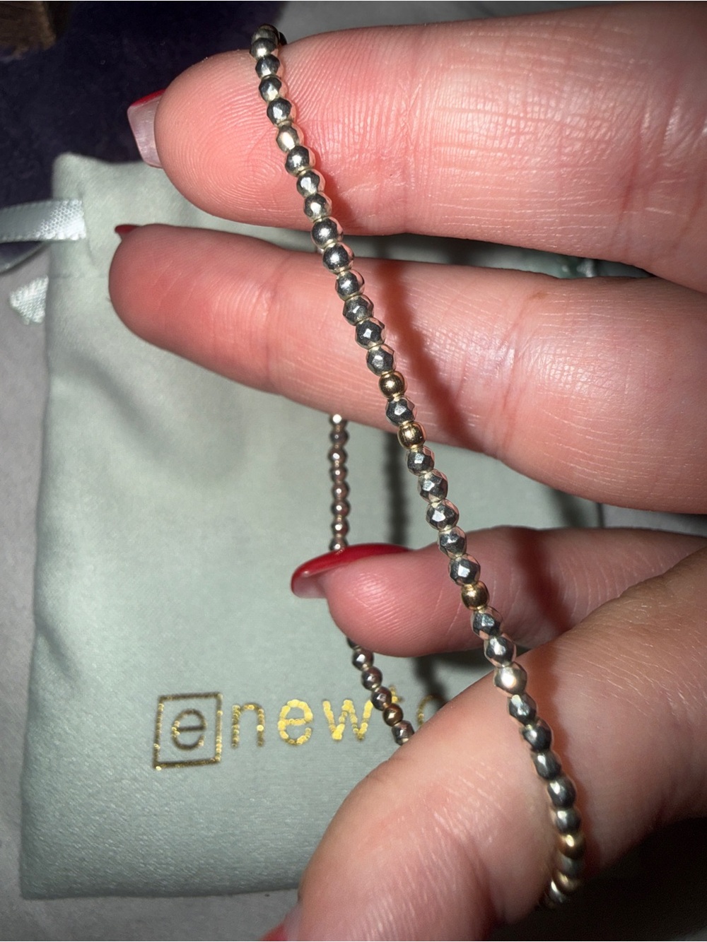 Enewton Gold and Silver Beaded Bracelet - Picture 2 of 2